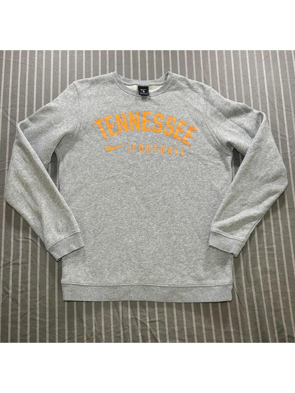 Nike University of Tennessee Football gray and orange crewneck sweatshirt Men M